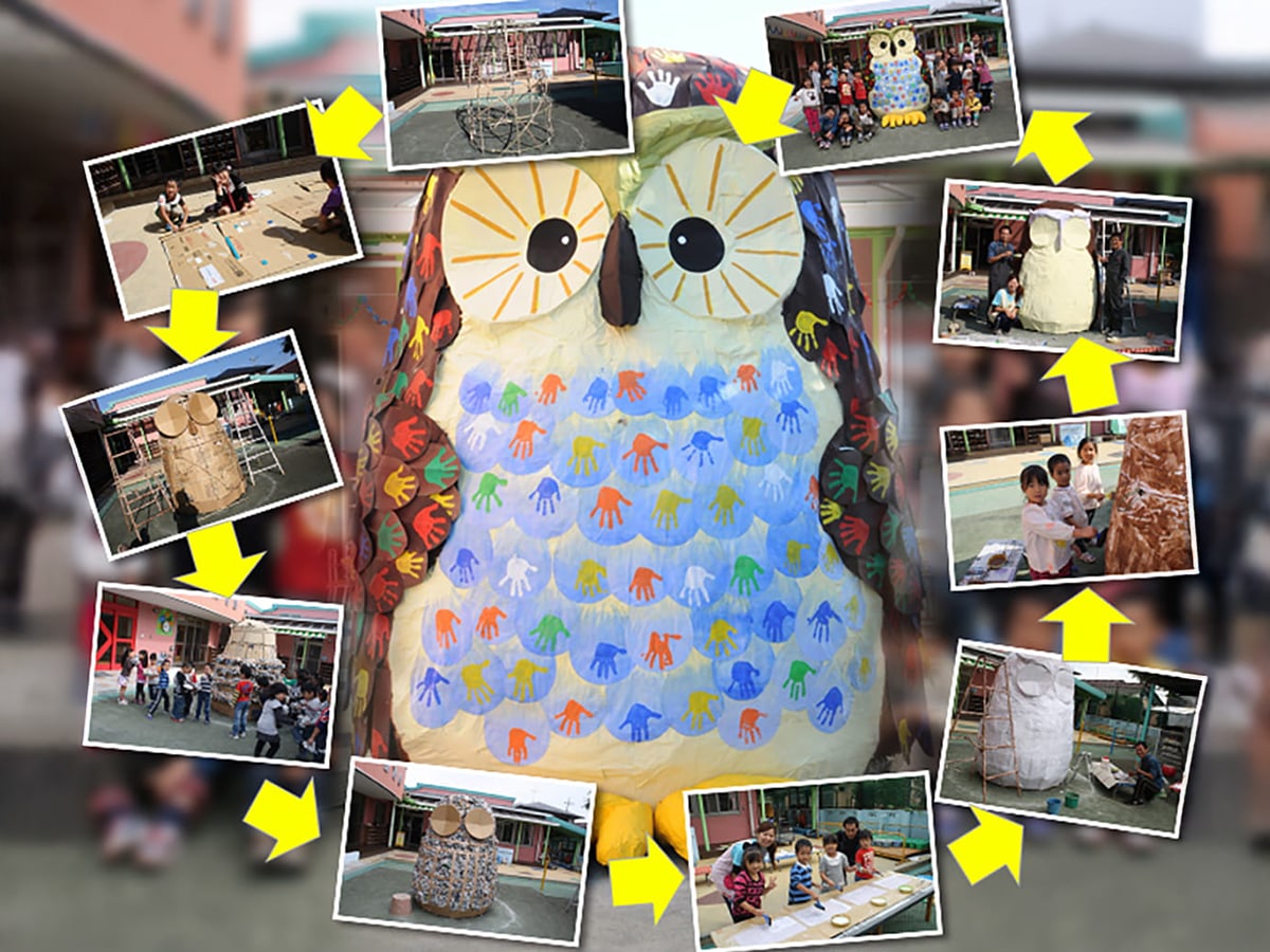 巨大オブジェの共同制作